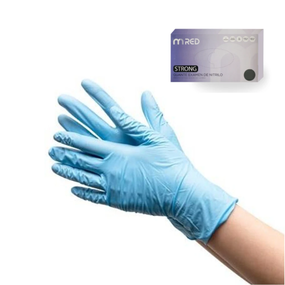 Guante Nitrilo Azul Sin Polvo Talla XL, MRed