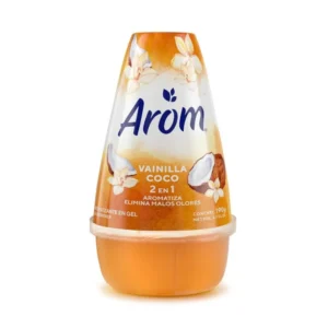 Aromatizante Ambiental Cono Gel Vainilla Coco 190  grs, Arom