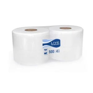 Papel Higiénico Jumbo  4X500 mts, Live
