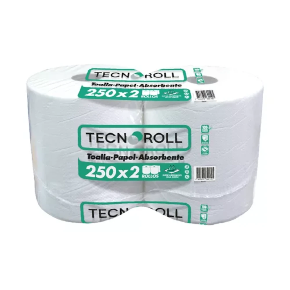 Toalla de Papel Jumbo 2X250 mts, Tecnoroll