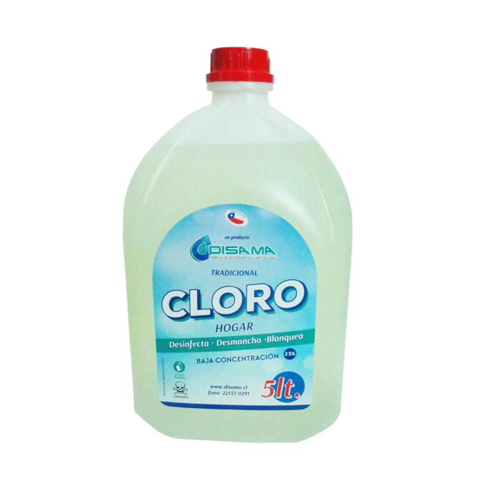 Cloro Líquido Tradicional 2,5% 5 lt, Disama