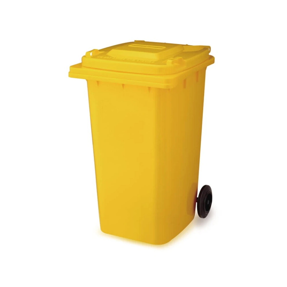 Contenedor Basura 360 lts con Rueda Color Amarillo