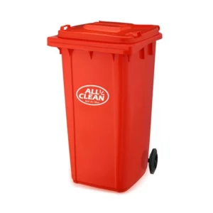 Contenedor Basura 360 lts con Rueda Color Rojo