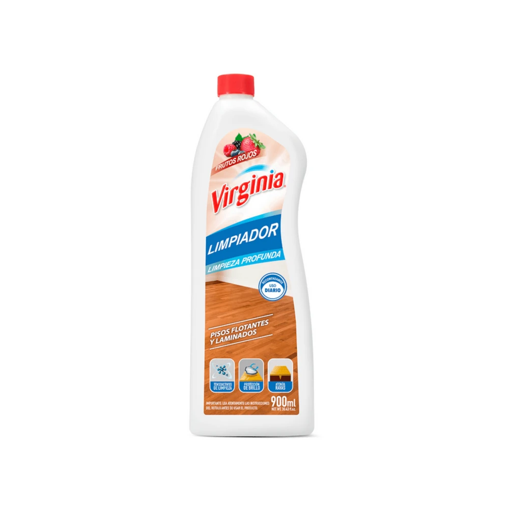 Limpiador Piso Flotante Frutos Rojos 900 ml, Virginia