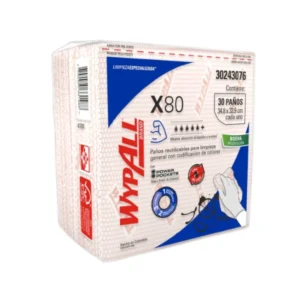 Paño Industrial X80 Plus Rojo 30 un, Wypall