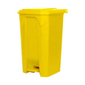 Basurero Tapa y Pedal 30 lts Amarillo, Asland