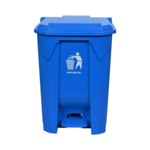 Basurero Tapa y Pedal 50 lts Azul, Asland
