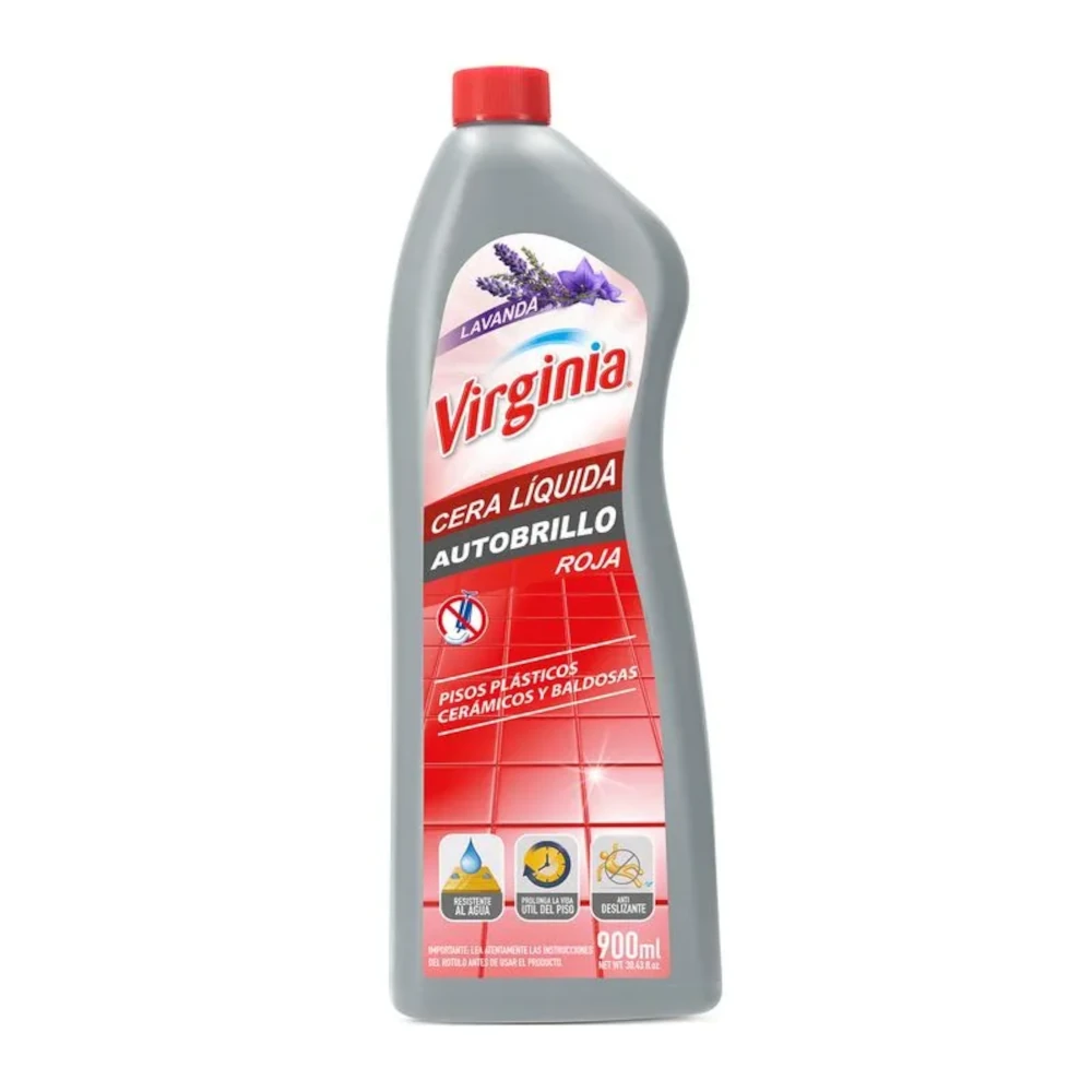 Cera Líquida Autobrillo Roja 900 ml, Virginia