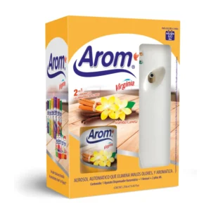 Dispensador + Aerosol Refill Vainilla Canela + 2 Bat AA, Arom