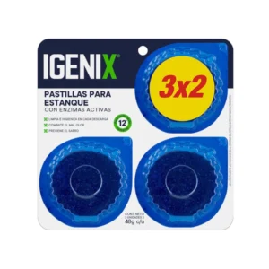 Pastilla Para Estanque Azul 3 un 48 gr, Igenix
