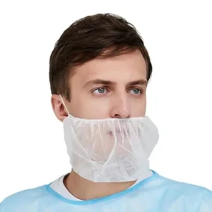 Cubre Barba Desechable Blanco 100 un , Cleancarrier