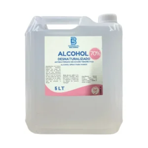 Alcohol Desnaturalizado al 70% 5lts, Becerra