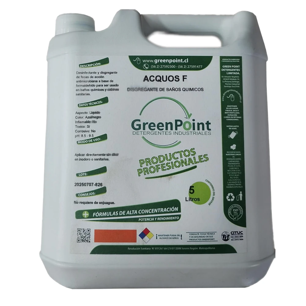 Acquos Disgregante Baño Químico 5 lts, Olimpio