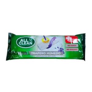 Trapero Húmedo Desechable Lavanda 10 un, AllClean