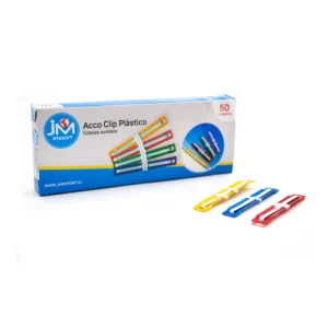 Acco Clip Plástico, 50 un , JM Import