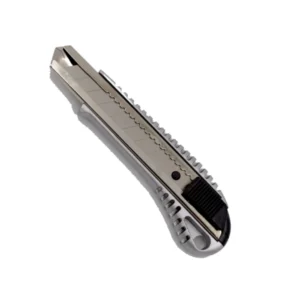 Cuchillo Cartonero 18mm, Riel y Cuerpo Metálico, JM Import